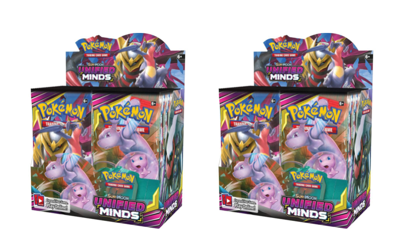 Pokemon Unified Minds 10 Booster Pack Lot